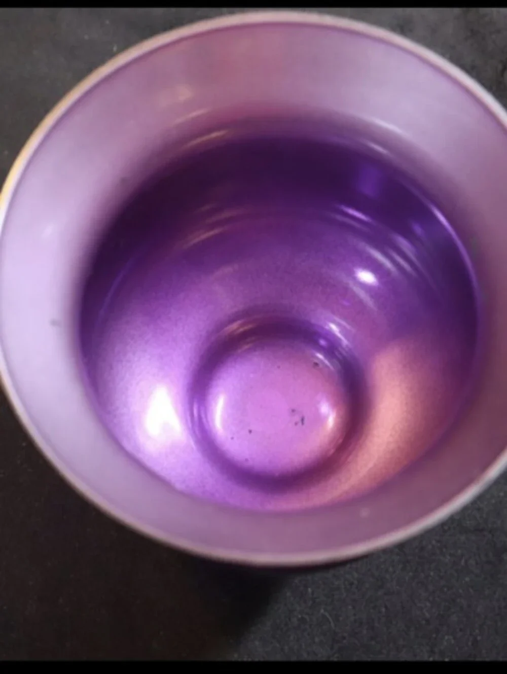 Vintage Partylite Amethyst Flared Rim Clear Pedestal Base Candle Holder/Vase 5.5